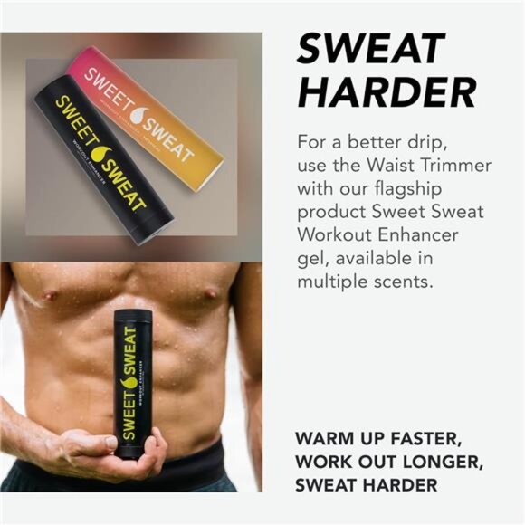 Waist Trimmer for Women and Men - Sweat Band Waist Trainer for High-Intensity - Picture 3 of 7